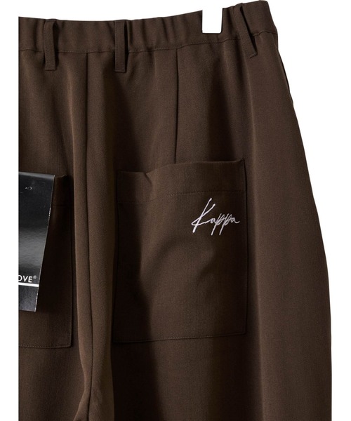 Kappa（カッパ）の「Kappa / カッパ 別注 【 セットアップ 】TRストレッチオーバーサイズ ヨーク付きコードCPOシャツ＆2タックワイドバルーンパンツ（セットアップ・メンズ・ベージュ系その他/ダークグレー/ダークネイビー/ライラック/ブラック/ライトグレー/ダークブラウン・M/L）」の9枚目の写真