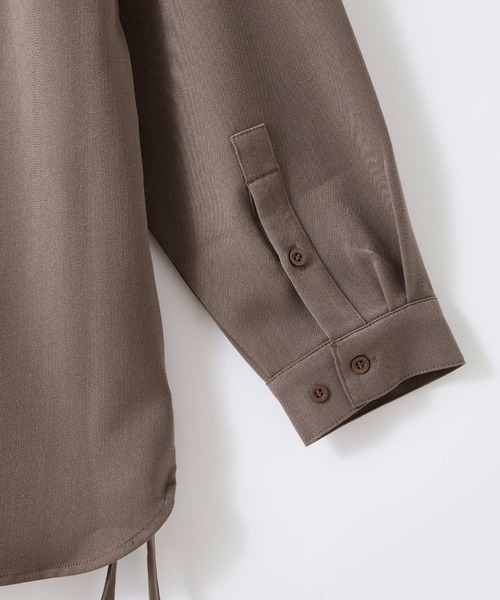 Kappa（カッパ）の「Kappa / カッパ 別注 【 セットアップ 】TRストレッチオーバーサイズ ヨーク付きコードCPOシャツ＆2タックワイドバルーンパンツ（セットアップ・メンズ・ベージュ系その他/ダークグレー/ダークネイビー/ライラック/ブラック/ライトグレー/ダークブラウン・M/L）」の17枚目の写真