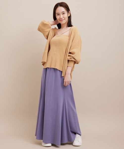 SALON adam et rope'（サロン アダム エ ロペ）の「【極上の肌ざわり】ブラパット付きキャミソール -CreamyCotton /クリーミーコットン-（キャミソール・レディース・チャコールグレー/ベージュ/オフホワイト・FREE）」の10枚目の写真