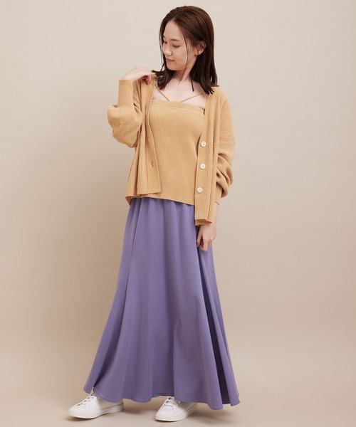 SALON adam et rope'（サロン アダム エ ロペ）の「【極上の肌ざわり】ブラパット付きキャミソール -CreamyCotton /クリーミーコットン-（キャミソール・レディース・チャコールグレー/ベージュ/オフホワイト・FREE）」の13枚目の写真