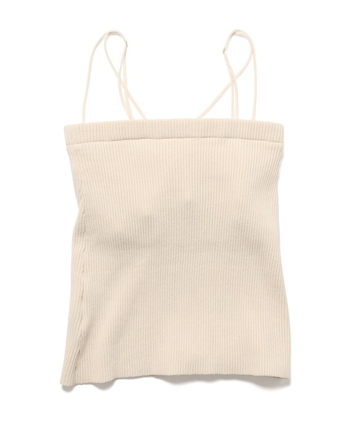 SALON adam et rope'（サロン アダム エ ロペ）の「【極上の肌ざわり】ブラパット付きキャミソール -CreamyCotton /クリーミーコットン-（キャミソール・レディース・チャコールグレー/ベージュ/オフホワイト・FREE）」の21枚目の写真