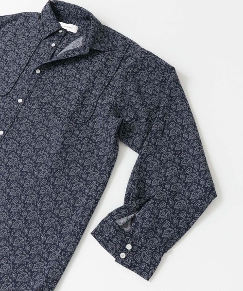 URBAN RESEARCH（アーバンリサーチ）の「GOODBETTERBEST　ペーズリーシャツ（シャツ/ブラウス・メンズ・カーキ/ネイビー・2/1）」の9枚目の写真