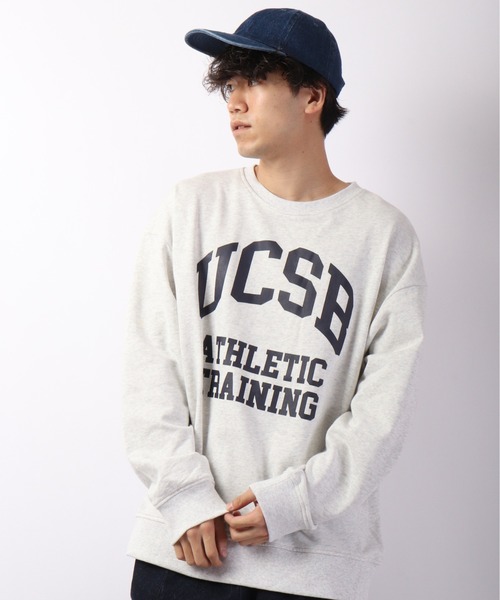 Revo.（レボ）の「280ｇT/C 裏毛 クルーネックカレッジスウェット（スウェット・メンズ・ブラック/ネイビー/グリーン/ダークパープル/アッシュ/ヘザーグレー・M/L）」の4枚目の写真