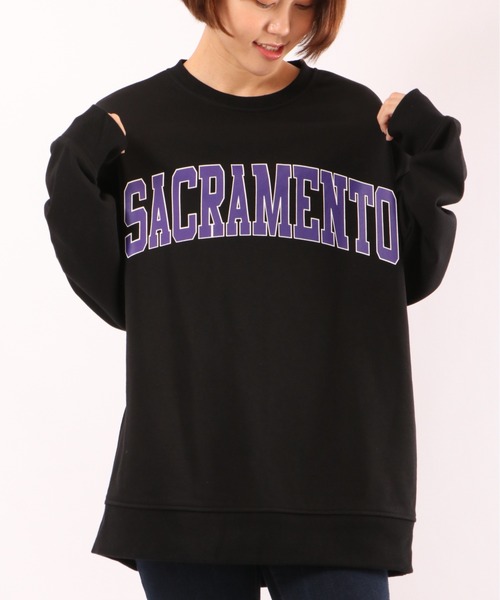 Revo.（レボ）の「280ｇT/C 裏毛 クルーネックカレッジスウェット（スウェット・メンズ・ブラック/ネイビー/グリーン/ダークパープル/アッシュ/ヘザーグレー・M/L）」の2枚目の写真