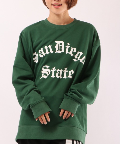 Revo.（レボ）の「280ｇT/C 裏毛 クルーネックカレッジスウェット（スウェット・メンズ・ブラック/ネイビー/グリーン/ダークパープル/アッシュ/ヘザーグレー・M/L）」の18枚目の写真