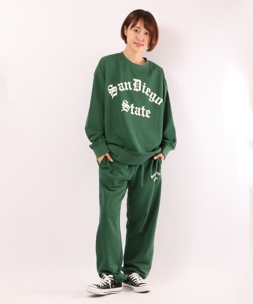 Revo.（レボ）の「280ｇT/C 裏毛 クルーネックカレッジスウェット（スウェット・メンズ・ブラック/ネイビー/グリーン/ダークパープル/アッシュ/ヘザーグレー・M/L）」の22枚目の写真