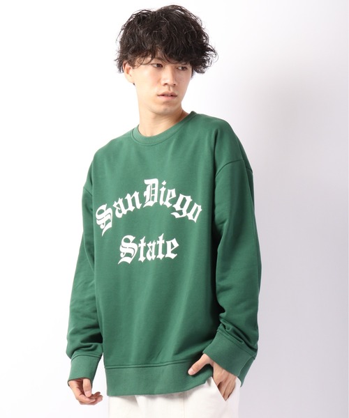 Revo.（レボ）の「280ｇT/C 裏毛 クルーネックカレッジスウェット（スウェット・メンズ・ブラック/ネイビー/グリーン/ダークパープル/アッシュ/ヘザーグレー・M/L）」の12枚目の写真