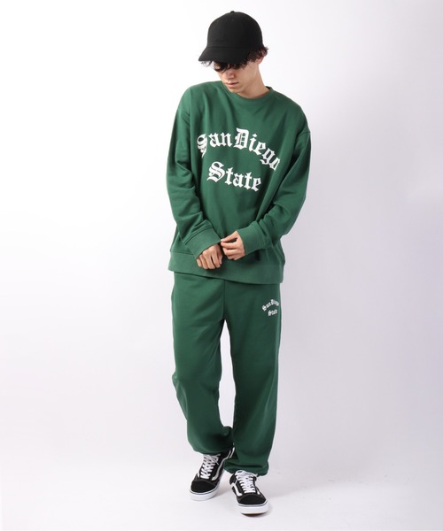 Revo.（レボ）の「280ｇT/C 裏毛 クルーネックカレッジスウェット（スウェット・メンズ・ブラック/ネイビー/グリーン/ダークパープル/アッシュ/ヘザーグレー・M/L）」の15枚目の写真