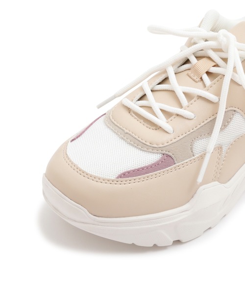 NATURAL BEAUTY BASIC(ナチュラルビューティーベーシック)の「ダッドソールスニーカー(スニーカー・レディース・ホワイト/ベージュ・LARGE/MEDIUM/SMALL)」の12枚目の写真