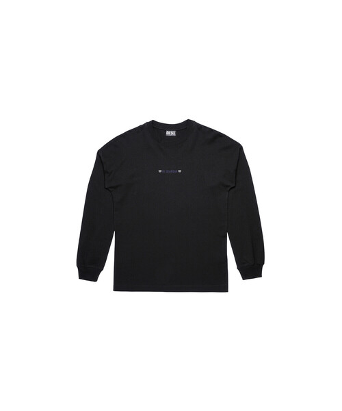 DIESEL（ディーゼル）の「レディース サステナブル Tシャツ エンブロイダリー リラックスフィット バックプリント（Tシャツ/カットソー・レディース・ホワイト/ブラック・MEDIUM/SMALL/LARGE/X-SMALL）」の14枚目の写真