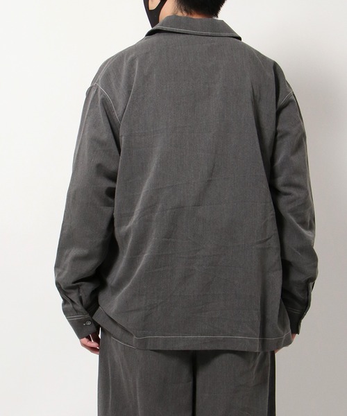 NO NEED(ノーニード)の「【メディア紹介商品】ステッチワークシャツ&ステッチワークワイドパンツ セットアップ(セットアップ・メンズ・チャコールグレー/ブラック/グレー・M/L)」の22枚目の写真
