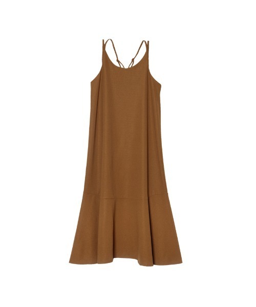 Re:EDIT（リエディ）の「ポンチティアードダブルストラップキャミワンピース（ワンピース・レディース・ブラック/ベージュ/モカ・SHORT/LARGE/MEDIUM）」の14枚目の写真