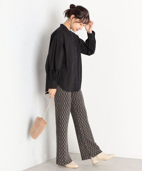 fredy emue(フレディエミュ)の「【WEB限定】ジャガードニットパンツ(その他パンツ・レディース・ブラック系その他4/ブルー系その他4・38)」の5枚目の写真