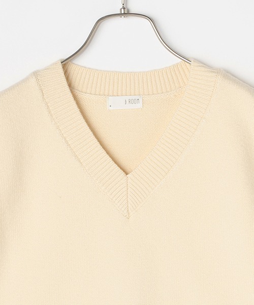 b・ROOM（ビールーム）の「ニットベスト（ニット/セーター・キッズ・アイボリー/キャメル/ネイビー・S/M/L）」の8枚目の写真