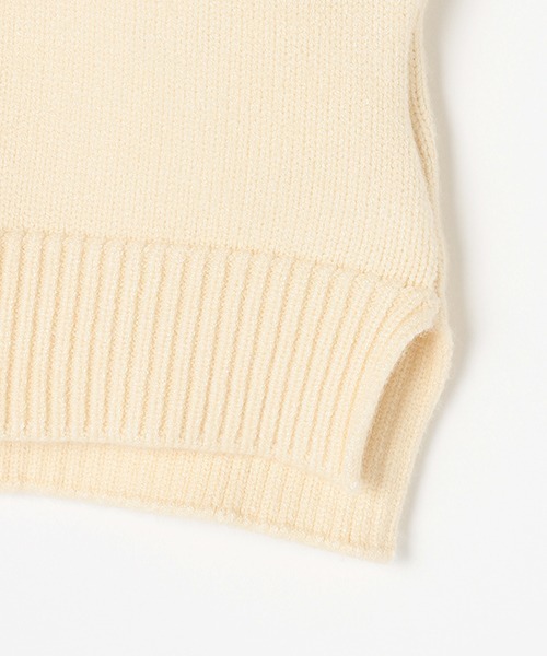 b・ROOM（ビールーム）の「ニットベスト（ニット/セーター・キッズ・アイボリー/キャメル/ネイビー・S/M/L）」の10枚目の写真