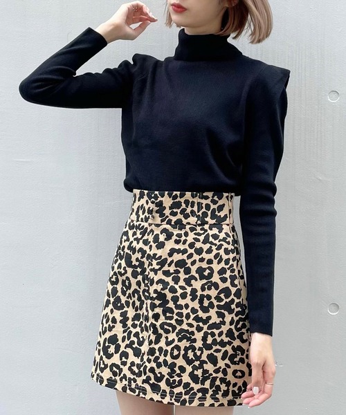 TITTY&CO.（ティティーアンドコー）の「【TITTY&CO.】カシミヤタッチタートル（ニット/セーター・レディース・ライトブルー/ブラック/オフホワイト/ピンク・FREE）」の22枚目の写真