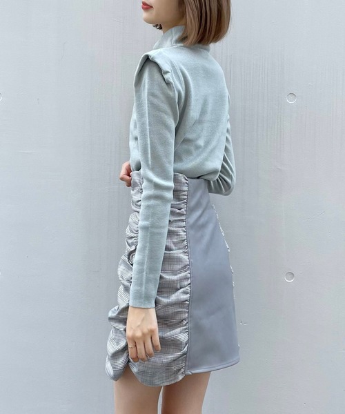 TITTY&CO.（ティティーアンドコー）の「【TITTY&CO.】カシミヤタッチタートル（ニット/セーター・レディース・ライトブルー/ブラック/オフホワイト/ピンク・FREE）」の15枚目の写真