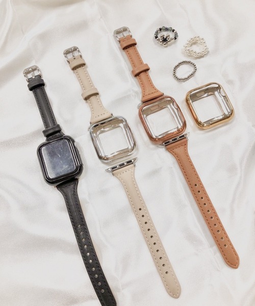 Me%（ミィパーセント）の「AppleWatchフェイクレザーバンド【UNISEX】【全サイズ対応】（デジタル腕時計・レディース・ベージュ/ブラック/ダークブラウン・MEDIUM/LARGE）」の15枚目の写真