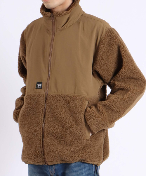 The Endless Summer(エンドレスサマー)の「【WEB / FLAG SHOP限定】TES BOA FLEECE JKT / ボアフリースジャケット / オーバーサイズ・ビッグシルエット(ブルゾン・メンズ・ブラック/ブラウン・X-LARGE/LARGE/MEDIUM)」の11枚目の写真