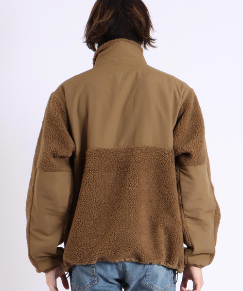 The Endless Summer(エンドレスサマー)の「【WEB / FLAG SHOP限定】TES BOA FLEECE JKT / ボアフリースジャケット / オーバーサイズ・ビッグシルエット(ブルゾン・メンズ・ブラック/ブラウン・X-LARGE/LARGE/MEDIUM)」の9枚目の写真