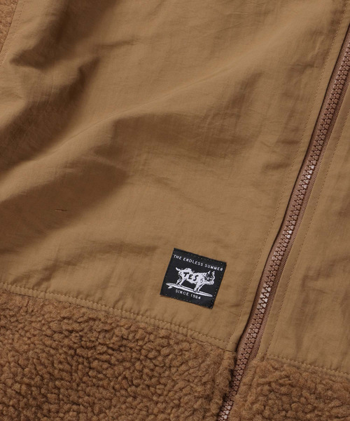 The Endless Summer(エンドレスサマー)の「【WEB / FLAG SHOP限定】TES BOA FLEECE JKT / ボアフリースジャケット / オーバーサイズ・ビッグシルエット(ブルゾン・メンズ・ブラック/ブラウン・X-LARGE/LARGE/MEDIUM)」の6枚目の写真