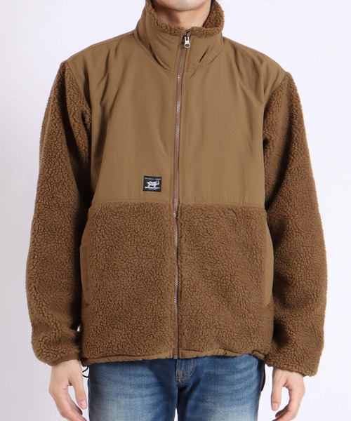 The Endless Summer(エンドレスサマー)の「【WEB / FLAG SHOP限定】TES BOA FLEECE JKT / ボアフリースジャケット / オーバーサイズ・ビッグシルエット(ブルゾン・メンズ・ブラック/ブラウン・X-LARGE/LARGE/MEDIUM)」の5枚目の写真