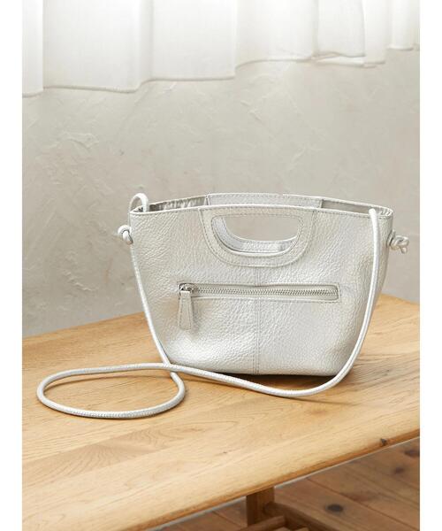 Green　Parks（グリーンパークス）の「・クリテラウンドミニショルダーバッグ＊（ショルダーバッグ・レディース・ブラック/グレー/シルバー・FREE）」の3枚目の写真