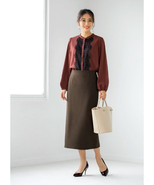 STYLE DELI(スタイルデリ)の「センターレースブラウスB(シャツ/ブラウス・レディース・グレー系その他/ブラウン系その他/ブラウン系その他2・FREE)」の15枚目の写真