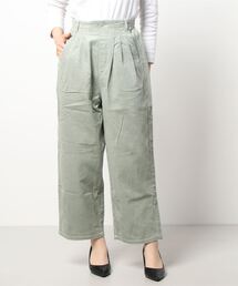 Samansa Mos2 blue | コーデュロイタックパンツ(その他パンツ)