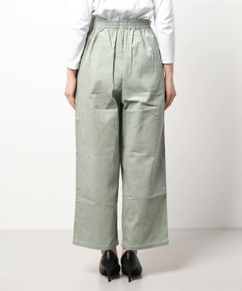 Samansa Mos2 blue（サマンサモスモスブルー）の「コーデュロイタックパンツ（その他パンツ・レディース・ミント/モカ/チャコール/キナリ・ﾌﾘ-）」の6枚目の写真