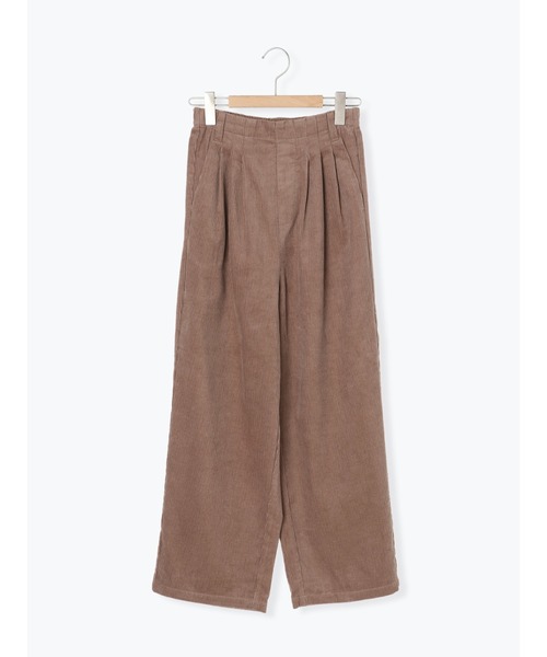 Samansa Mos2 blue（サマンサモスモスブルー）の「コーデュロイタックパンツ（その他パンツ・レディース・ミント/モカ/チャコール/キナリ・ﾌﾘ-）」の12枚目の写真