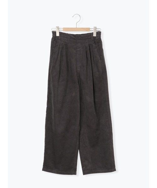 Samansa Mos2 blue（サマンサモスモスブルー）の「コーデュロイタックパンツ（その他パンツ・レディース・ミント/モカ/チャコール/キナリ・ﾌﾘ-）」の7枚目の写真