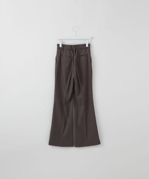 CITEN(シテン)の「<CITEN(シテン)>ハイウエスト チェック フレアパンツ(その他パンツ・レディース・ブラウン/グレー・S/M)」の4枚目の写真