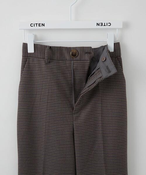 CITEN(シテン)の「<CITEN(シテン)>ハイウエスト チェック フレアパンツ(その他パンツ・レディース・ブラウン/グレー・S/M)」の11枚目の写真