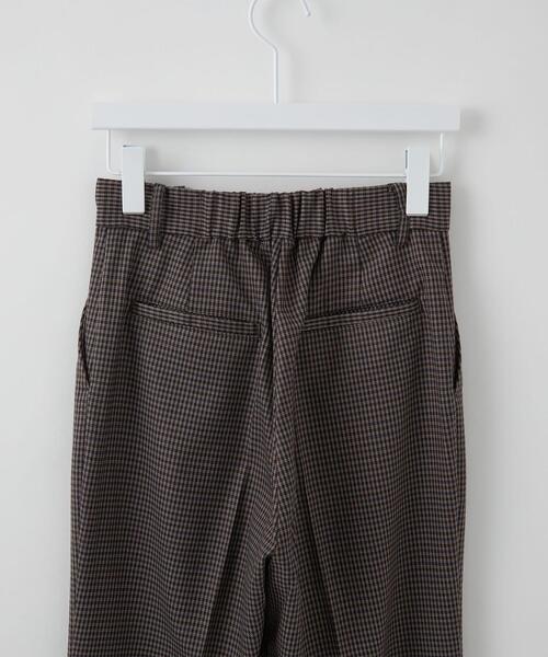 CITEN(シテン)の「<CITEN(シテン)>ハイウエスト チェック フレアパンツ(その他パンツ・レディース・ブラウン/グレー・S/M)」の10枚目の写真