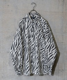 Naive magic（ナイーブマジック）の「【a】ポリエステル起毛総柄シャツ（シャツ/ブラウス・メンズ）」