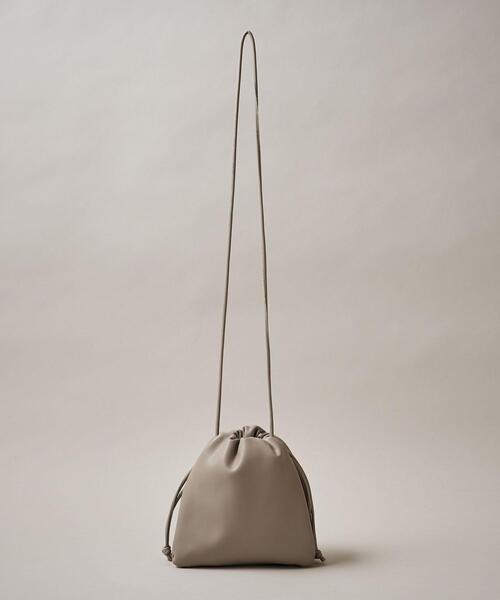 ESLOW(エスロー)の「【一部別注】<ESLOW(エスロー)>DRAWSTRING BAG(ショルダーバッグ・レディース・イエロー/グレー/ケリー/ダークブラウン/ブラック・FREE)」の7枚目の写真