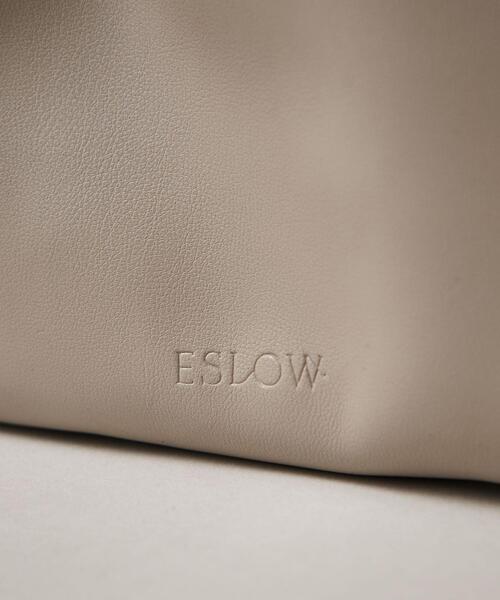 ESLOW(エスロー)の「【一部別注】<ESLOW(エスロー)>DRAWSTRING BAG(ショルダーバッグ・レディース・イエロー/グレー/ケリー/ダークブラウン/ブラック・FREE)」の9枚目の写真
