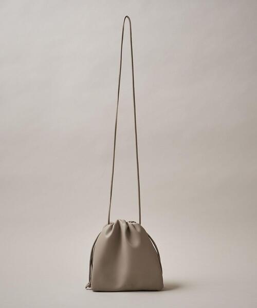 ESLOW(エスロー)の「【一部別注】<ESLOW(エスロー)>DRAWSTRING BAG(ショルダーバッグ・レディース・イエロー/グレー/ケリー/ダークブラウン/ブラック・FREE)」の17枚目の写真