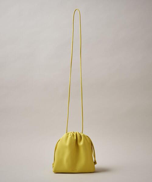 ESLOW(エスロー)の「【一部別注】<ESLOW(エスロー)>DRAWSTRING BAG(ショルダーバッグ・レディース・イエロー/グレー/ケリー/ダークブラウン/ブラック・FREE)」の18枚目の写真