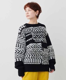 MEDE19F | ＭＥＤＥ１９Ｆ　ジャカード編み裏遣いニット(ニット/セーター)