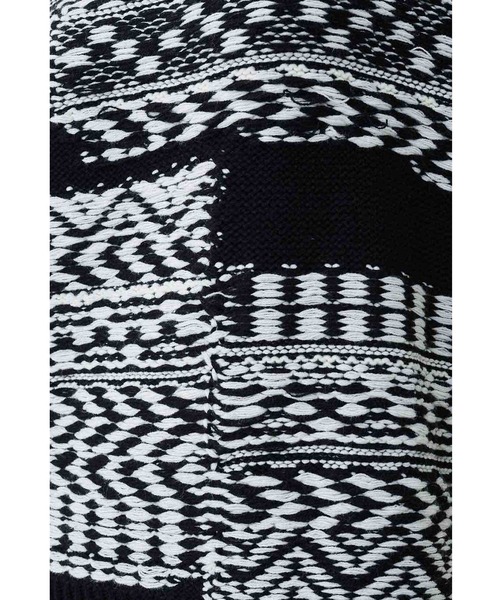 MEDE19F（メデジュウキュウ）の「ＭＥＤＥ１９Ｆ　ジャカード編み裏遣いニット（ニット/セーター・レディース・ピンク/ブラック×ホワイト・MEDIUM/LARGE/X-LARGE/XX-LARGE）」の7枚目の写真