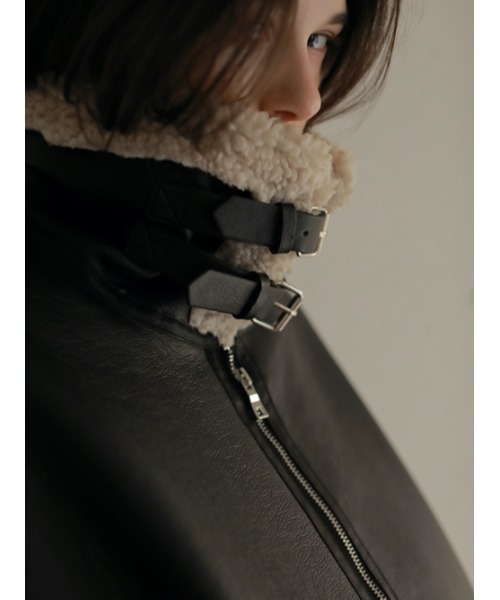 AMAIL（アマイル）の「Classic nume mouton（ムートンコート・レディース・ブラック/ブラウン・FREE）」の17枚目の写真