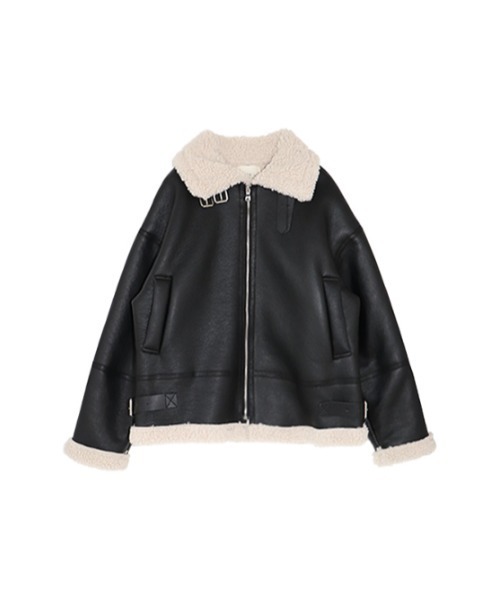 AMAIL（アマイル）の「Classic nume mouton（ムートンコート・レディース・ブラック/ブラウン・FREE）」の6枚目の写真