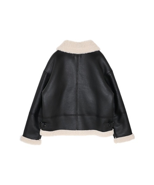 AMAIL（アマイル）の「Classic nume mouton（ムートンコート・レディース・ブラック/ブラウン・FREE）」の4枚目の写真