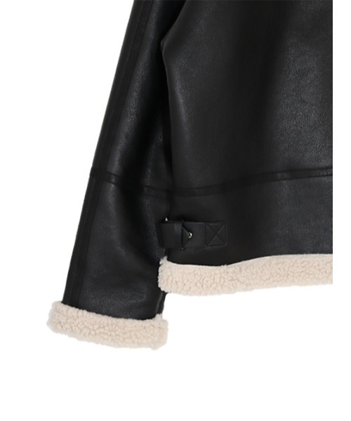 AMAIL（アマイル）の「Classic nume mouton（ムートンコート・レディース・ブラック/ブラウン・FREE）」の14枚目の写真