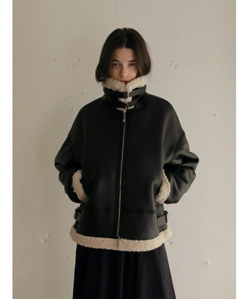 AMAIL（アマイル）の「Classic nume mouton（ムートンコート・レディース・ブラック/ブラウン・FREE）」の20枚目の写真