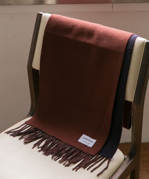 URBAN RESEARCH DOORS(アーバンリサーチドアーズ)の「カシミヤブレンド ダブルフェイスマフラー(マフラー・メンズ・モカ/グレー系その他/ブラウン系その他/ブルー系その他・ONE)」の1枚目の写真