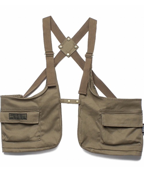 JUGLANS(ユグランス)の「WILDERNESS EXPERIENCE Storage BAG Vest 812800(WD22SS-38)(ベスト・メンズ・ブラック/ベージュ/ネイビー・FREE)」の1枚目の写真