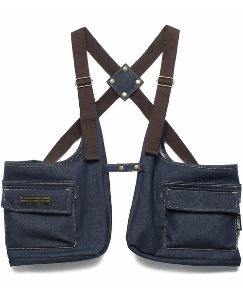 JUGLANS(ユグランス)の「WILDERNESS EXPERIENCE Storage BAG Vest 812800(WD22SS-38)(ベスト・メンズ・ブラック/ベージュ/ネイビー・FREE)」の3枚目の写真